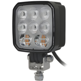 Durite 0-421-02 18W 4” LED REVERSING LIGHT WITH AMBER AUX WARNING – 12/24V PN: 0-421-02