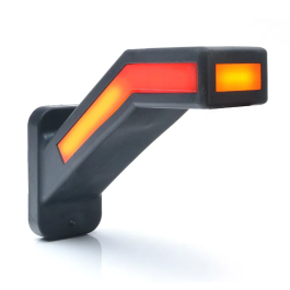 WAS W168.6DD LED 60 Degree Stalk End Outline Marker Light with side and dynamic indicater PN: 1259P