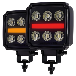 Durite 42W LED Work Lamp with Amber and Red Position Lamp - 12/24V PN: 0-421-63