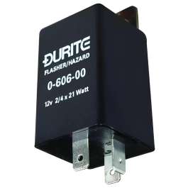Durite 12V Flasher/Hazard Unit - 2/4 x 21W PN: 0-606-00