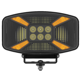 Van Master OVALUX+ Oval Driving Lamp with Dual Colour Position Light and Strobe PN: VMG-OVALUX+