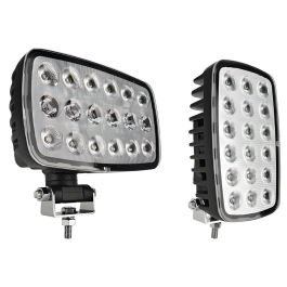 VSWD 6000 Lumens Rectangle Adjustable Mount Work Light PN: VSWD-WL618-F-DP