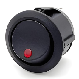 Van Master 20mm 12V Round on/off LED Spot Illuminated Rocker Switch PN: VMGSWITCH1