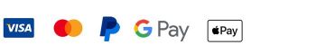 VISA, Mastercard, Apple Pay, PayPal and Google Pay