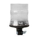 LAP Electrical LKB DIN Mount 12/24v Clear / Amber R65 LED Beacon PN: LKB030C