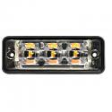 LED Autolamps 12/24V Low-Profile 3-LED Amber Warning Lamp PN: SSLED3DVA