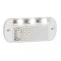 LED Autolamps 44WWME 12/24V Low-Profile Front Marker – White Housing PN: 44WWME 