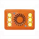 Amber Valley AVAL215CO 2 pod Amber LEDs with Speech and tonal Alarmalight PN: AVAL215CO