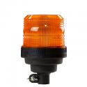 ECCO LED SERIES SILVER R65 Flex Din Mount 12/24v Amber LED Beacon PN: EB5016A