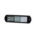 Durite 0-171-20 White LED Front Marker Lamp with Reflex Reflector and Flying Leads - 24V PN: 0-171-20
